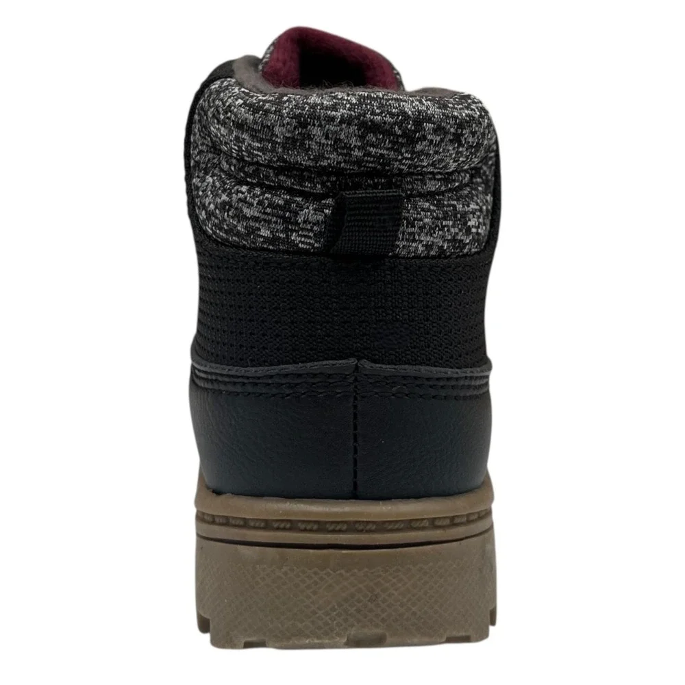 Carters Toddler Boys Kelso Slip-on Sporty Ankle Boots Size‎ 8 Black Tan Gray